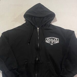 Harley-Davidson Black Hoodie with Logo XL